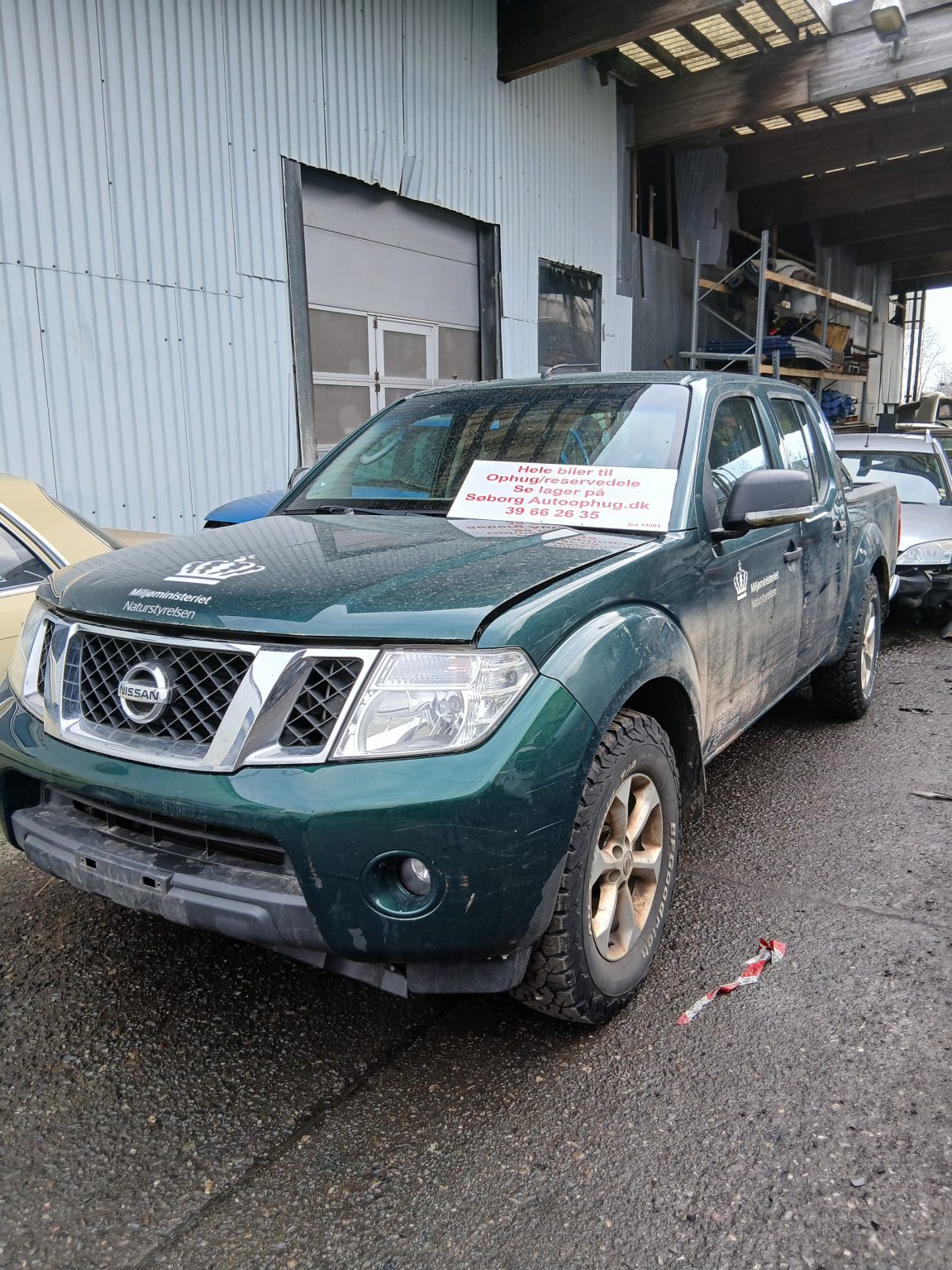 Nissan Navara 2,5 DCI DC 4WD – biler til ophug hos Søborg Autoophug